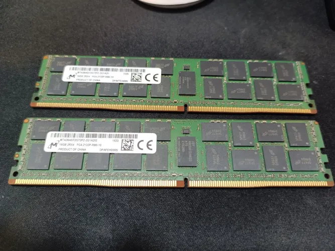 Memória RAM DDR4 32gb 2x16gb ECC para xeon e servidores