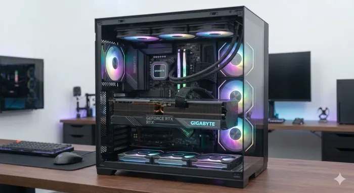 Gabinete Gamer SuperFrame Vhagar, Mid Tower, Vidro Temperado, ATX, Preto, Sem Fan.