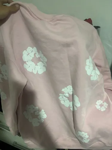 Moletom Denim Tears Rosa (Tamanho G) - Primeira Linha Premium