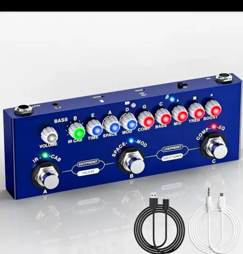 Cuvave bass e pedal de guitarra irin octave.