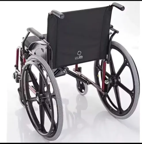 Cadeira de roda prolife plus para obesos mais de 130kg reforçada e confortável