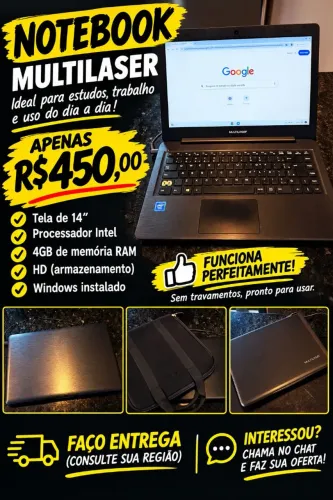Notebook funcionando perfeitamente faço entrega