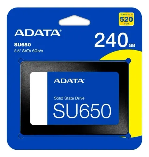 Ssd 240gb Adata Su650 Sata 3 2.5 Asu650ss-240gtr 520/450 Mb/s