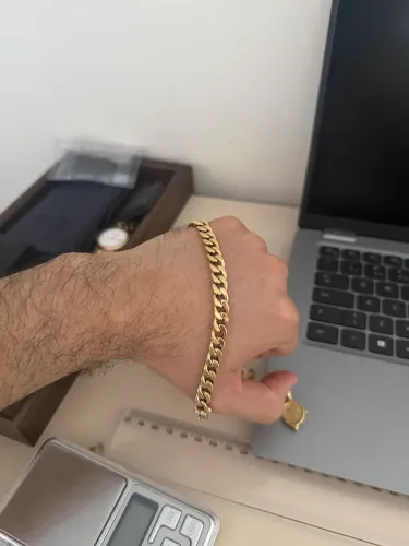 Pulseira de ouro, peça oca