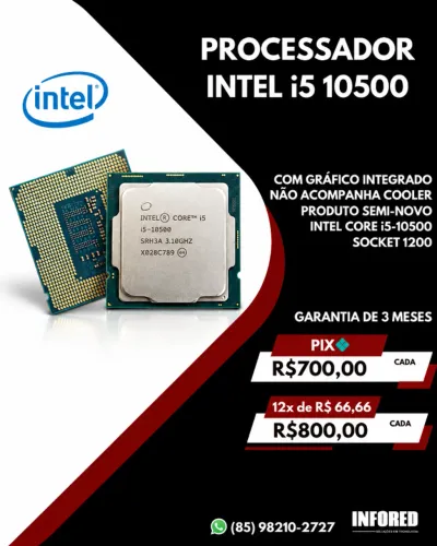 Processador Intel Core i5-10500