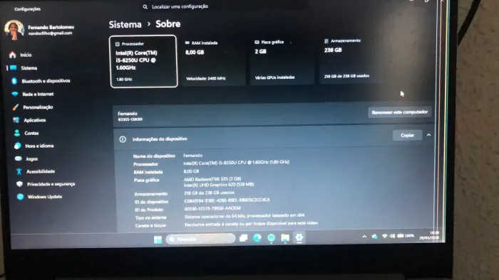 Notebook Lenovo I5