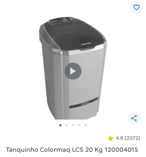 Lavadora colomarq LCS 20,1kg Branco