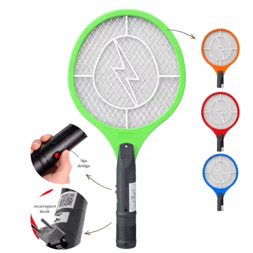 Raquete elétrica mata mosquito