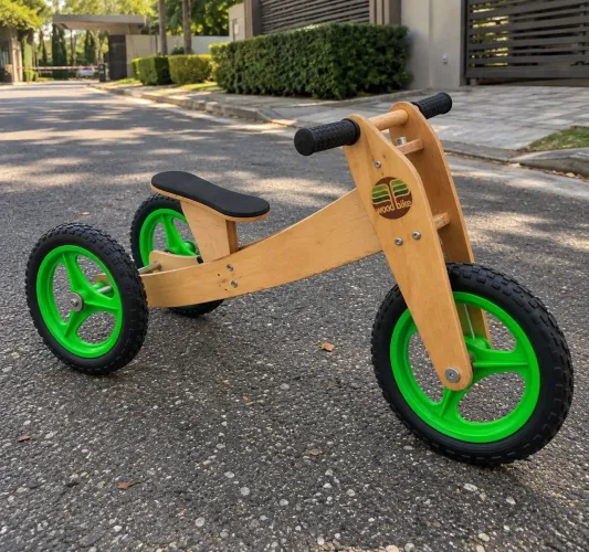 Bicicleta Wood 3 em 1