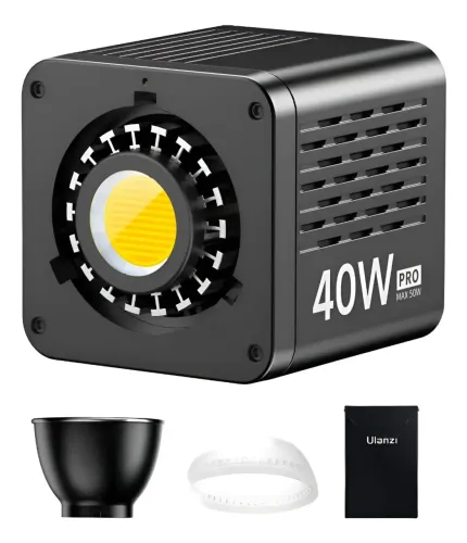Ulanzi 40w Pro Cob Iluminação Contínua Led Sem Dc Fonte
