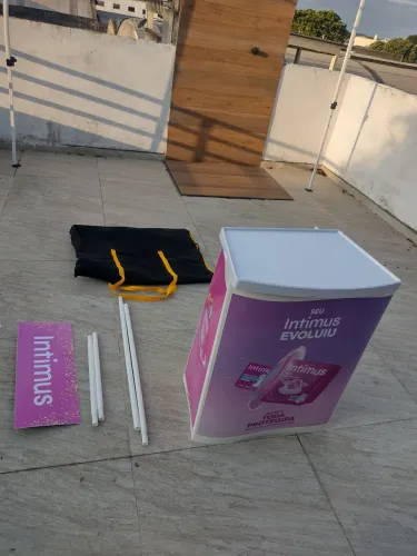 Balcão Promocional Desmontável com Bolsa (Balcão PDV / Degustação)