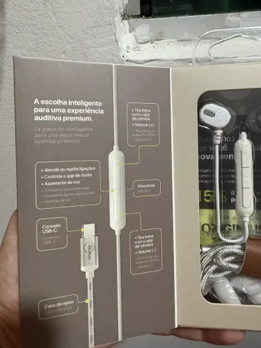Fone USB-C Original iPlace We.Duo N60 com Microfone - Novo