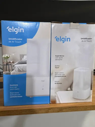 Umidificador De Ar Digital Touch 4 Litros Elgin Cromoterapia Cor Branco 110/220