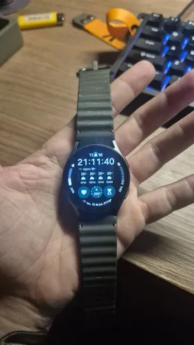 Galaxy watch 07 40mm impecável caixa + pulseira preta + carregador