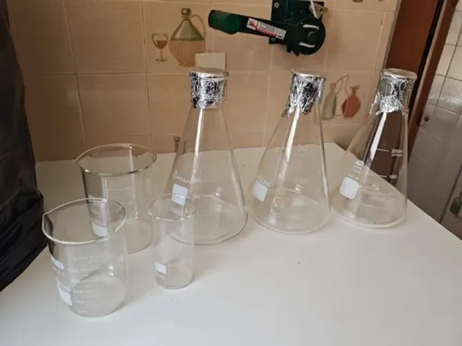 Kit Erlenmeyer e becker de borossilicato