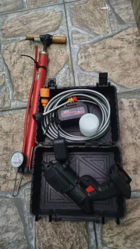 Bomba de AR + Lava Jato portátil