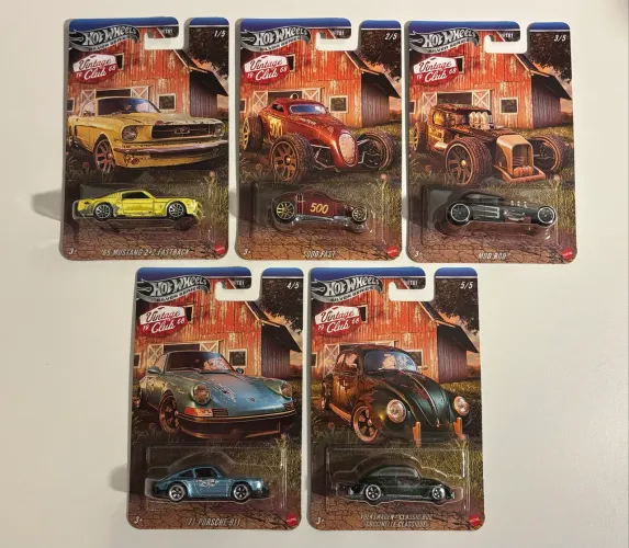 Set Hot Wheels Silver Series Vintage Club 1968