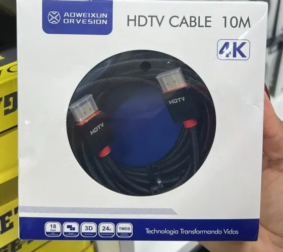 Cabo HDMI 4K 10 metros - Entrega Grátis