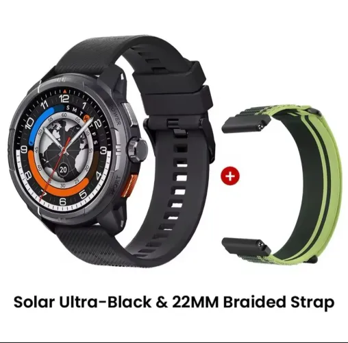 HAYLOU Solar Ultra GPS tela 1.6" AMOLED + pulseira extra