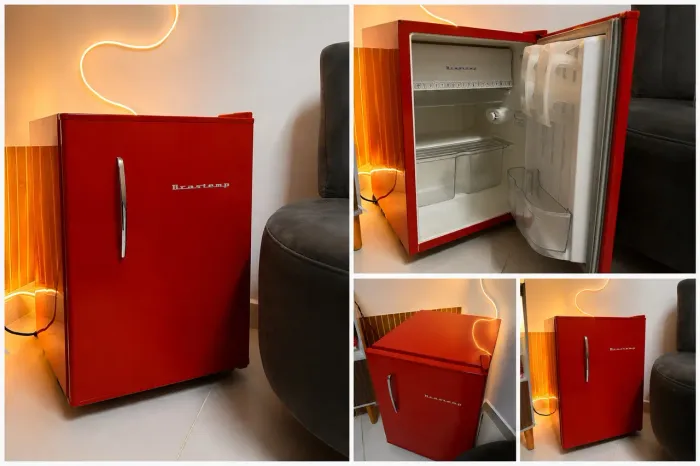 Frigobar Brastemp 76L Vermelho Retrô BRA08HV