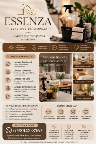 ESSENZA SERVIÇOS DE LIMPEZA