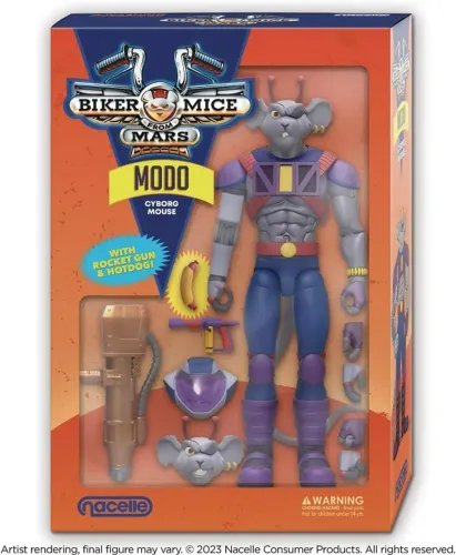 Boneco Articulado Nacelle Biker Mice from Mars / Esquadrão Marte - Modo
