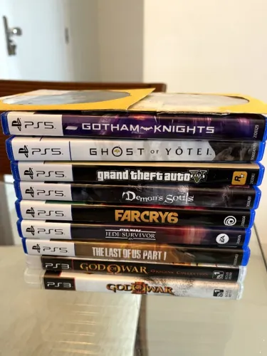 Pacote com 11 Jogos - 7 PS5 + 4 PS3 (sendo dois jogos PS3 Sem Caixa)