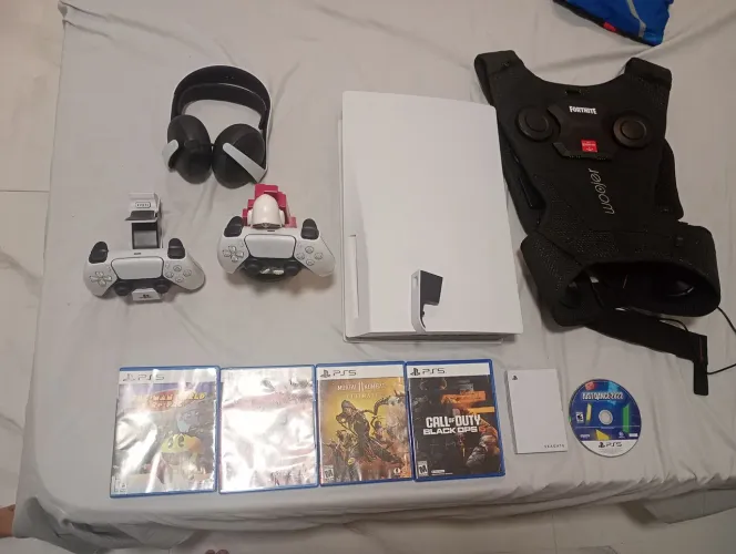 Playstation 5 , 2 controles + setup pró 