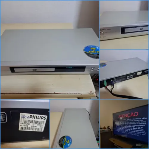 Aparelho Dvd Philips DVD-615 (Usado - LER ANÚNCIO)