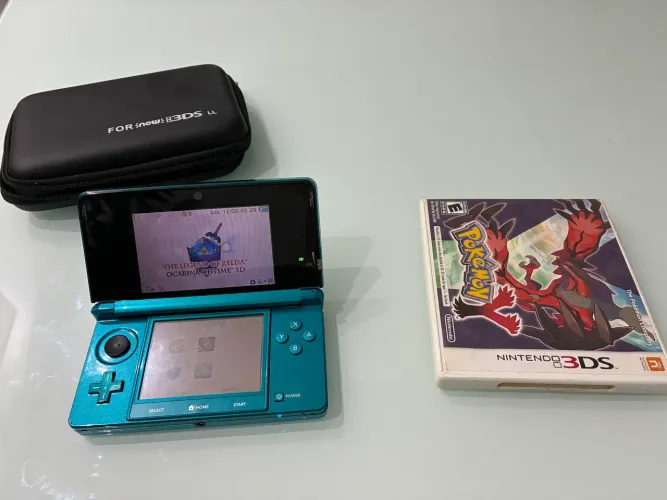 Nintendo 3DS OLD Azul Desbloqueado 64GB + Pokémon Y Original