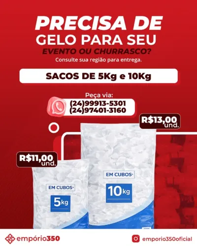 Gelo 5Kg e 10Kg