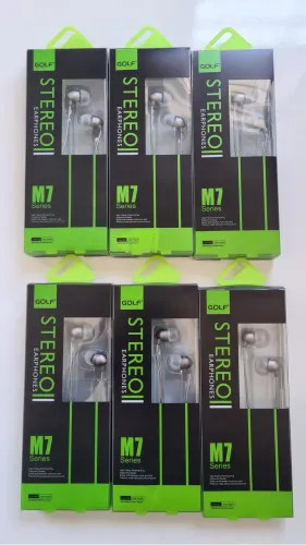 68 Fones de Ouvido com Fio Marca Golf (Lote 68 unidades)