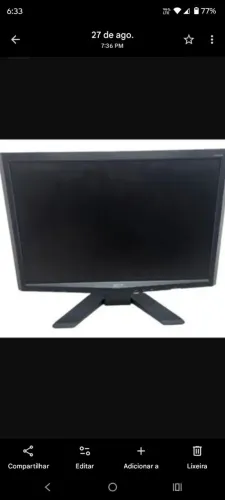 Monitor tela 20 acer ótimo 