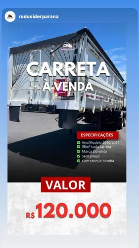 CARRETAS SIDER - GRANELEIRO E BAÚ