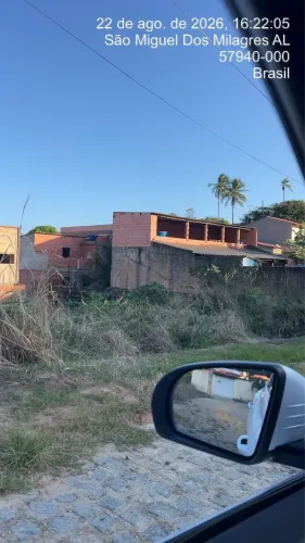 Terreno em milagres próximo à praia