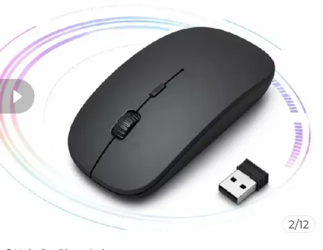 Mouse sem fio ( 2 baterias AAA)