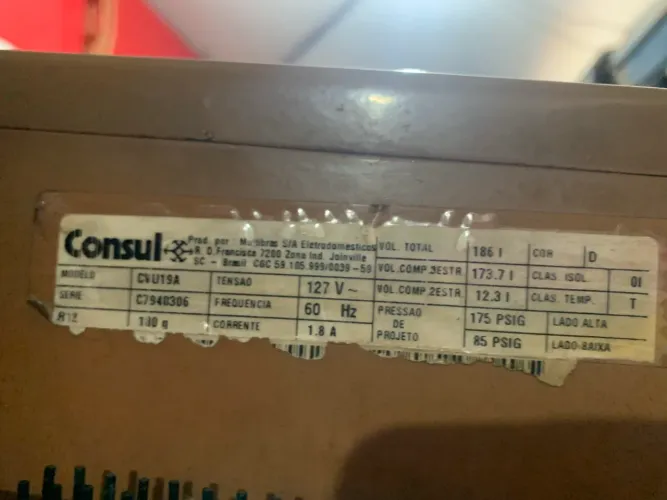 Vendo freezer usado nunca foi mexido cônsul slim