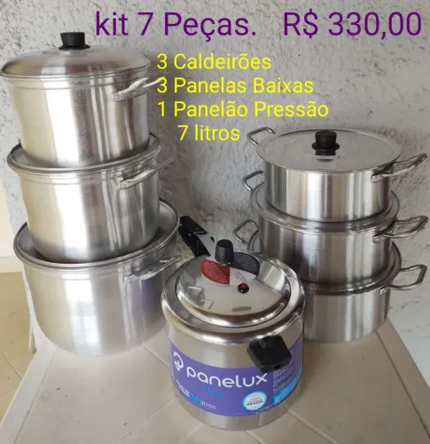 Panelas Grandes, kit 7 Peças 