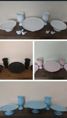 Peças Porcelana para qualquer tipo evento.