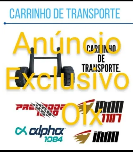 Carrinho para caiaque iron1187 thork leader 1090 predador alpha