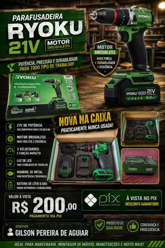 Parafusadeira Ryoku 21v