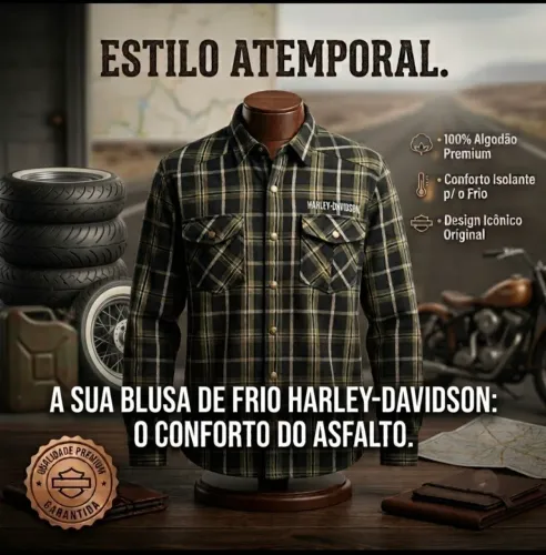 Blusa de Frio original Harley Davidson!!