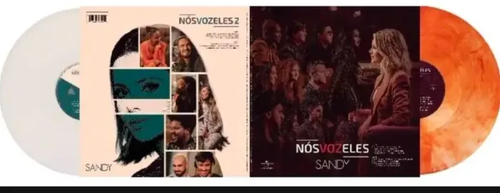 Comboio 2 LPs Sandy Nós Voz Eles Duplos + Manuscrito