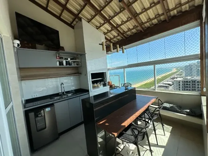 Cobertura Duplex 195m² | Vista Mar, Hidro Privativa, 4 Quartos e 3 Vagas - Vila Velha