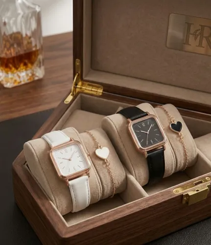 ? Kit Relógio + Pulseira | Só R$35,00 cada | Elegância e Qualidade<br>