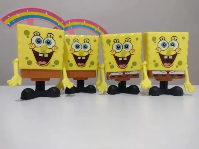 Lote Bob Esponja McDonald's Original Happy Meal McLanche Feliz Colecionável Nickelodeon