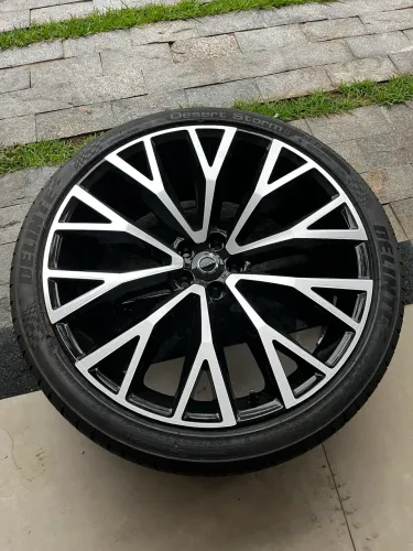 Kit 4 Rodas Aro 22 Originais Volvo XC60 + 4 Pneus 265/35ZR22