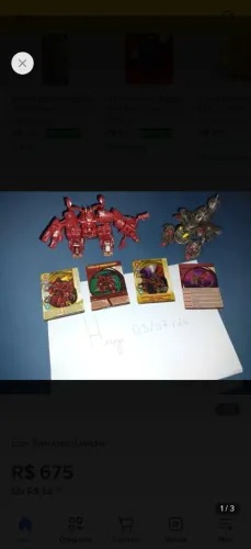 (Preço Negociável) Bakugan Maxus Dragonoid & Helios