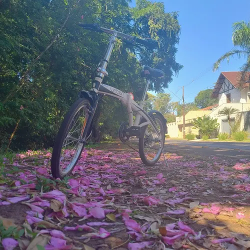 Bicicleta dobrável com marcha Shimano
