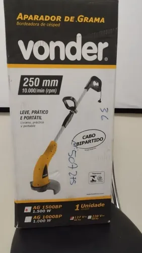 Aparador de Grama Vonder AG 1500BP 1500W - Novo, Nunca Usado
